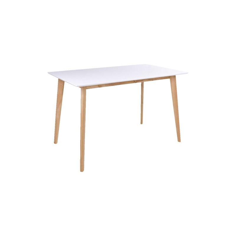 Spisebord Hvid Natur 120x70xh75 2201030