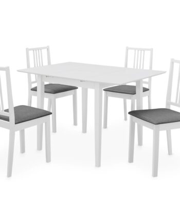 Spisebordssæt Dele Mdf Hvid